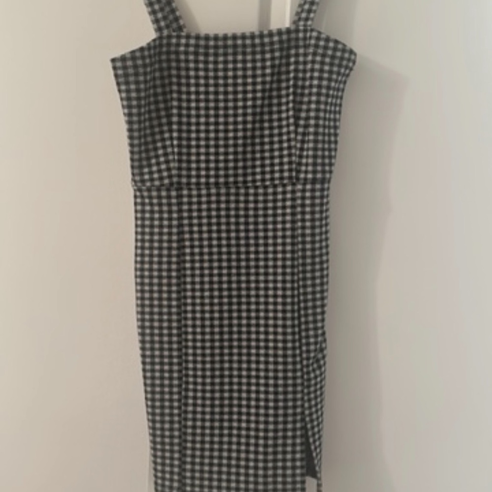 Black and White Checkered Dress